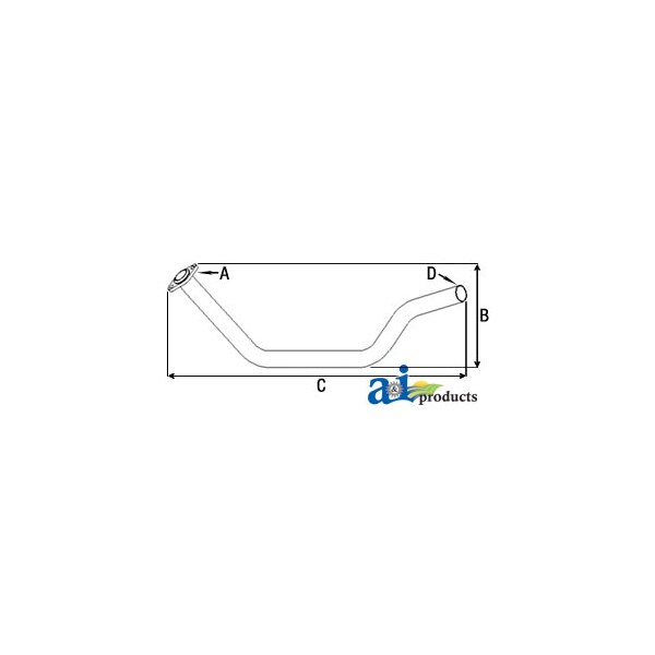 Exhaust Pipe 27" x4" x5"